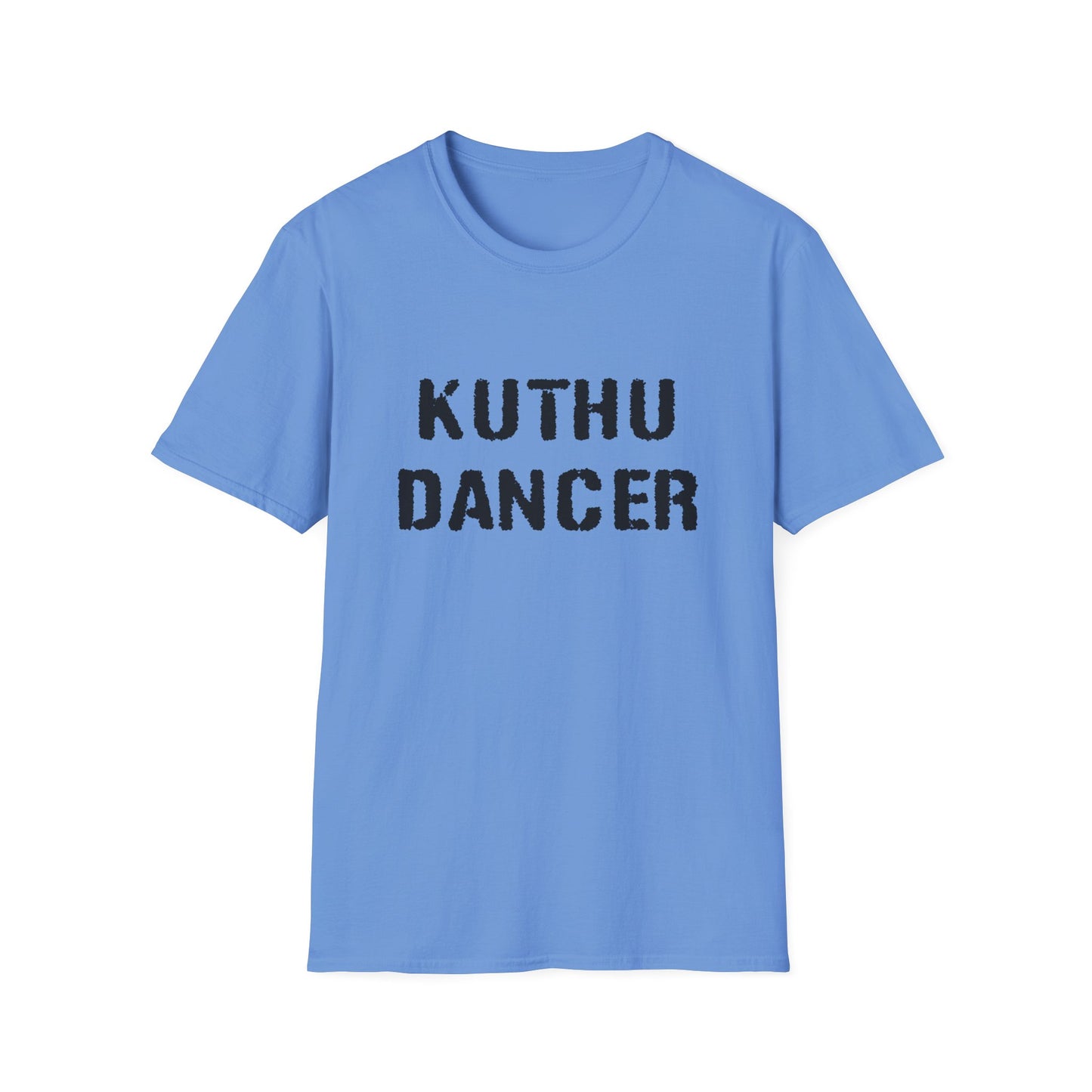 a carolina blue shirt that says kuthu dancer