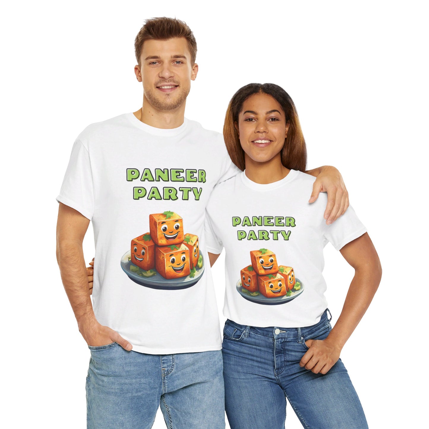 Paneer Party: Indian Food Graphic T-Shirt