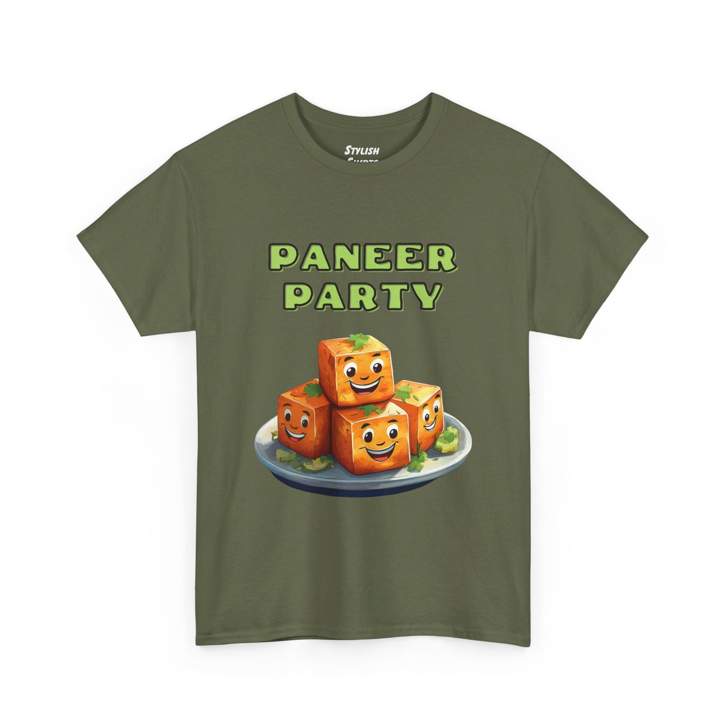 Paneer Party: Indian Food Graphic T-Shirt