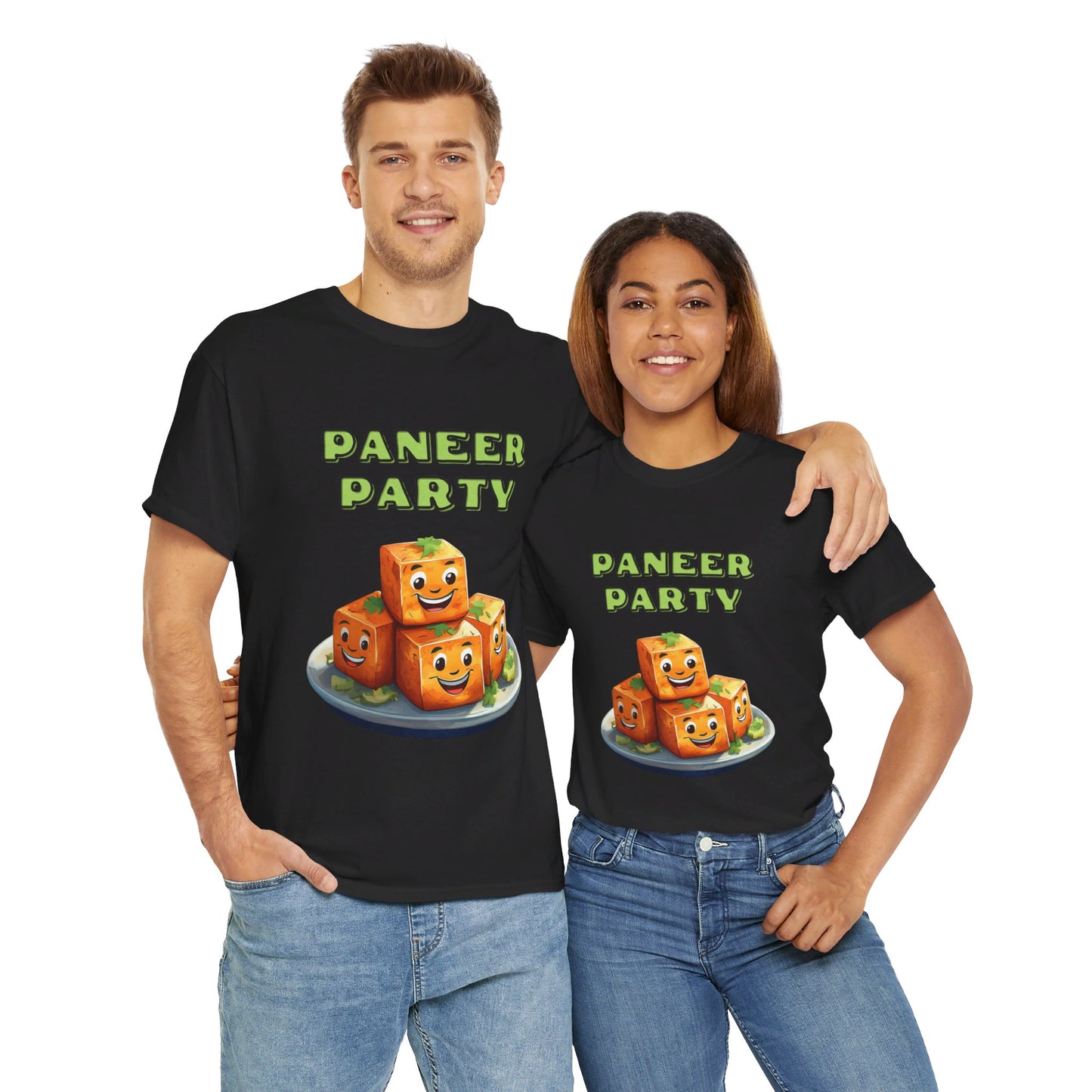 Paneer Party: Indian Food Graphic T-Shirt