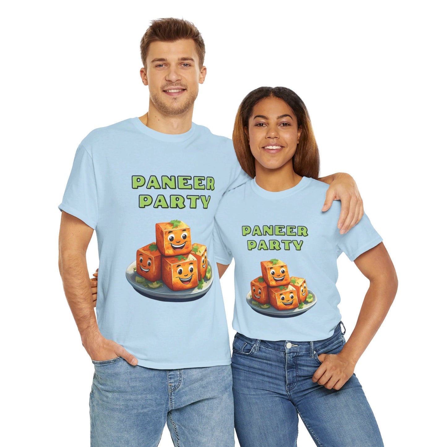 Paneer Party: Indian Food Graphic T-Shirt