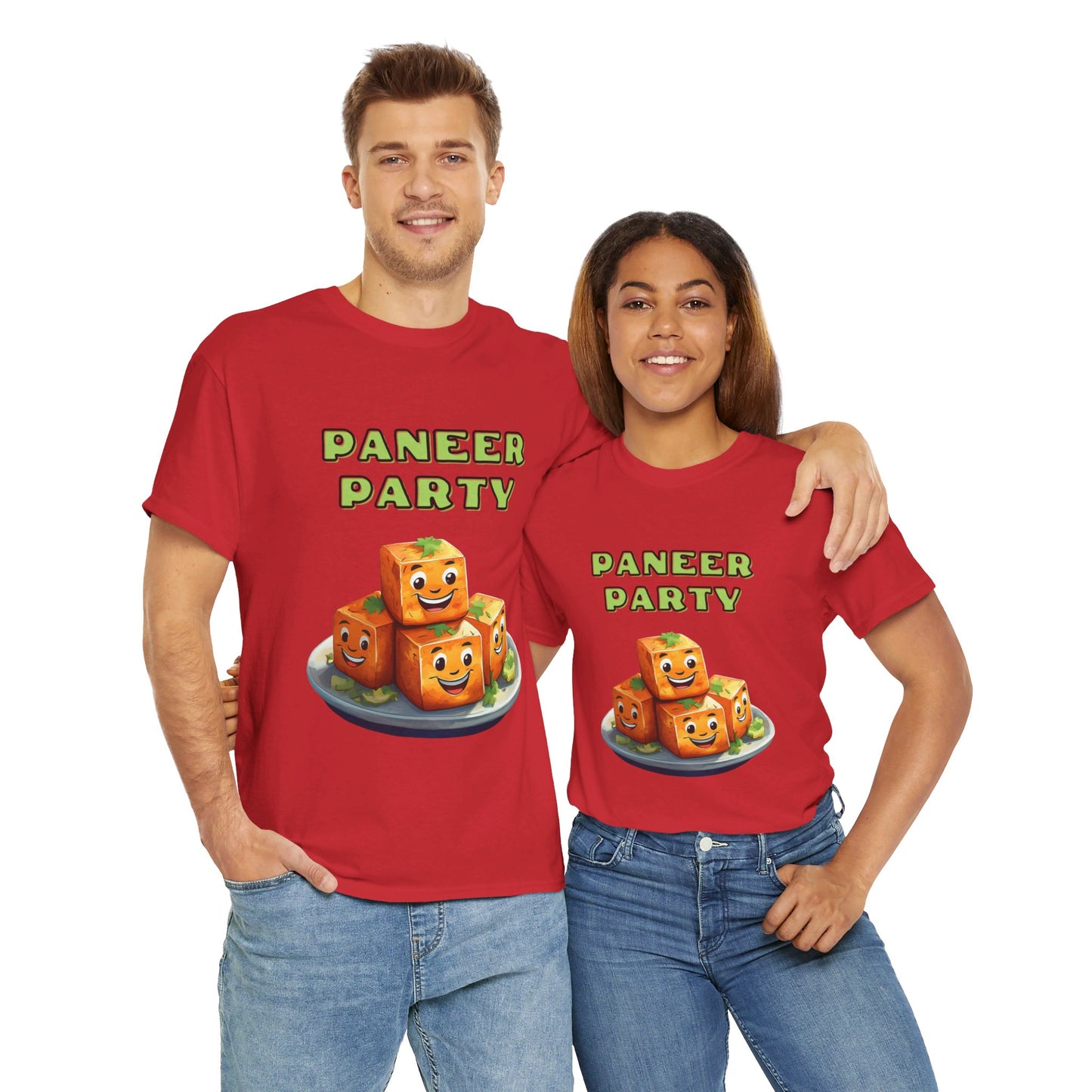 Paneer Party: Indian Food Graphic T-Shirt