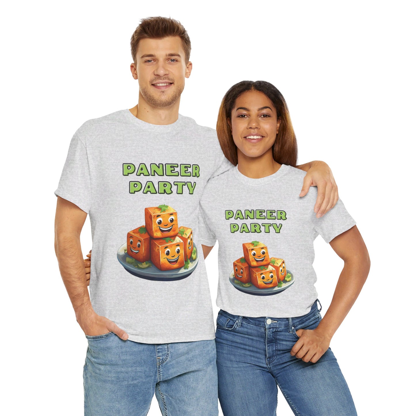 Paneer Party: Indian Food Graphic T-Shirt