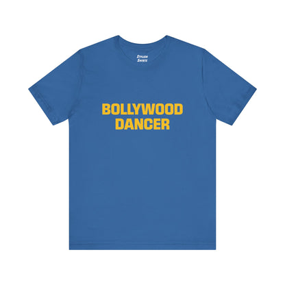columbia blue shirt that says Bollywood Dancer