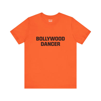 a orange shirt that says bollywood dancer