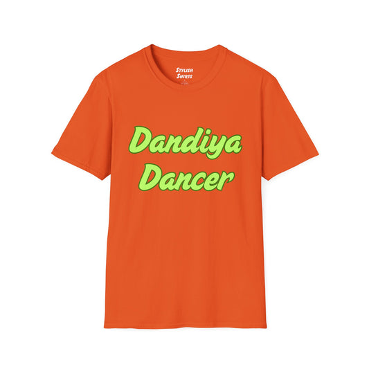 a orange shirt that says Dandiya Dancer