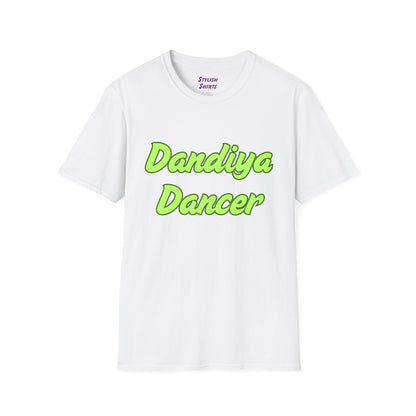 a white shirt that says Dandiya Dancer