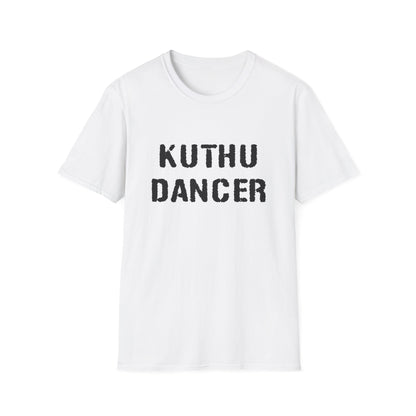 a white shirt that says kuthu dancer